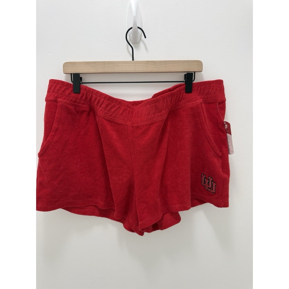 University of Utah Utes Women's Terry Cloth Shorts XL 16/18 rivalry Threads NWT